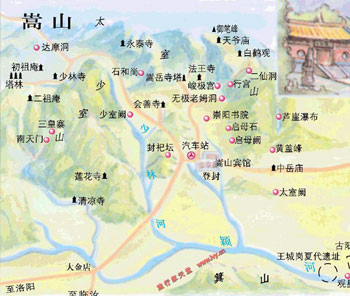 Songshan Tourist Map