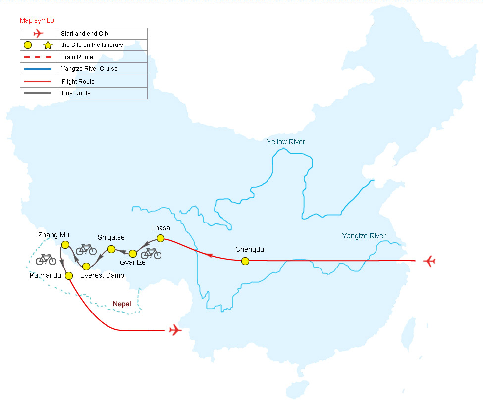 23 Days Tibet Biking Tour