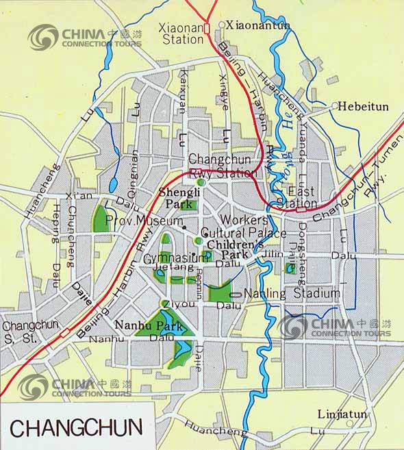 Changchun City Map, Changchun Travel Guide