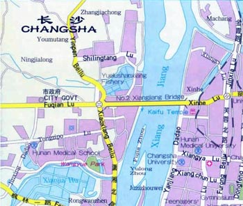 Changsha City Map