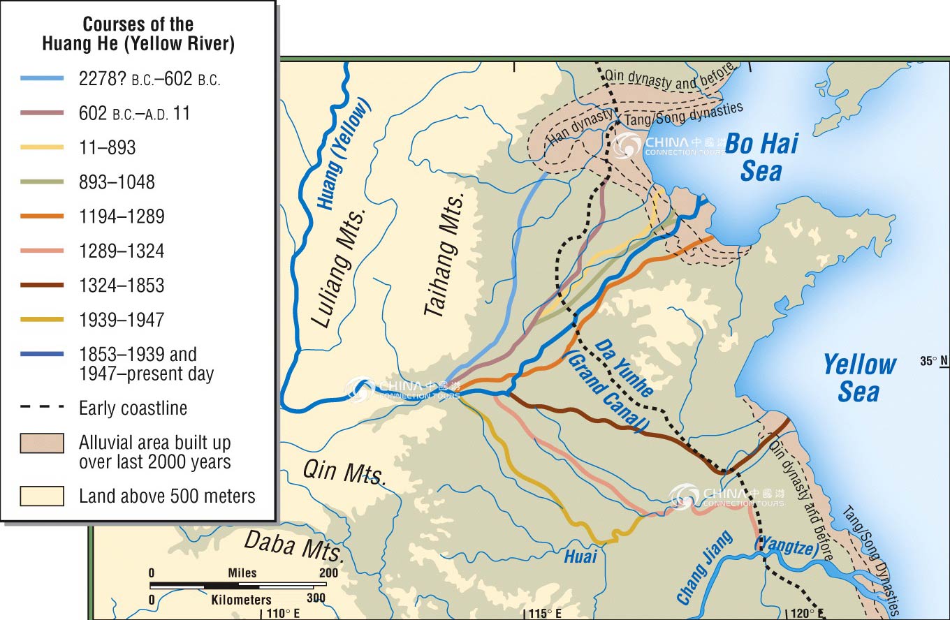 huang river map