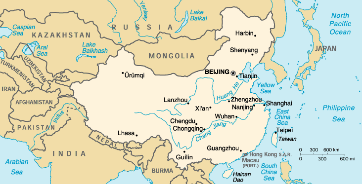 Some maps are wellsuited for planning extensive travel through China