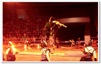 Hoop diving, Chinese Acrobatics