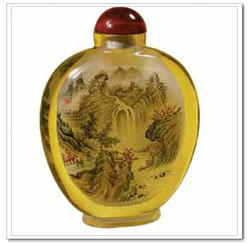 Chinese snuff bottles with interior paintings