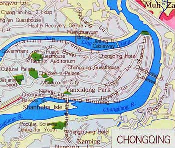 Chongqing On Map