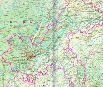 Chongqing Location Map