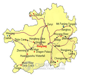 Guiyang Tourist Map