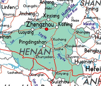 Henan Location Map