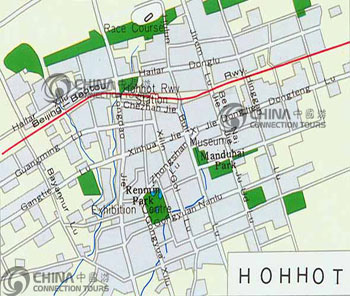 Hohhot City Map