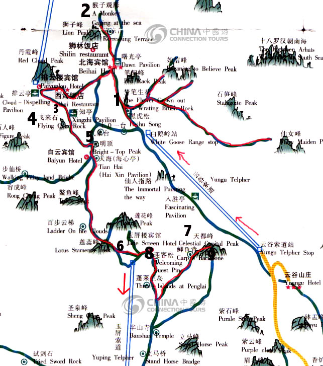 Image result for huangshan map