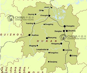 Hunan Province Map