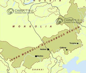 Inner Mongolia Location Map