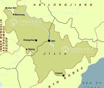 Jilin Location Map