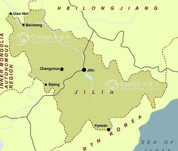 Jilin Location Map
