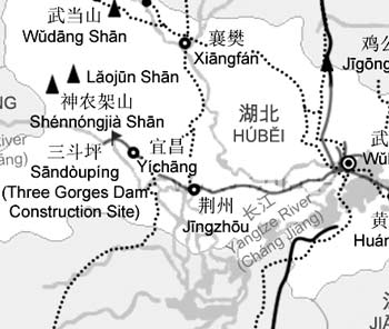 Jingzhou Location Map