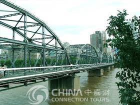 Zhongshan Iron Bridge, Lanzhou Attractions，Lanzhou Travel guide