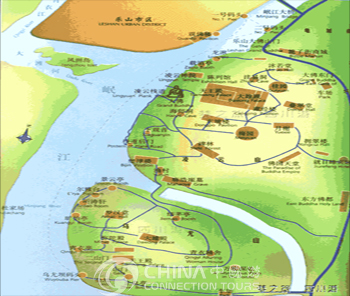 Leshan Tourist Map