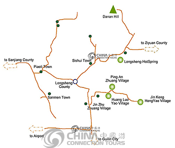 Longsheng Tourist Map