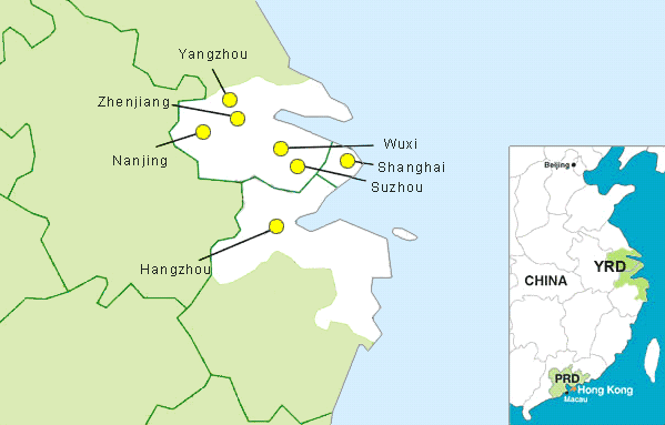 Tour Map of China Garden Tour, China Tour Map