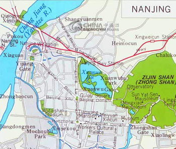 Nanjing  Tourist Map