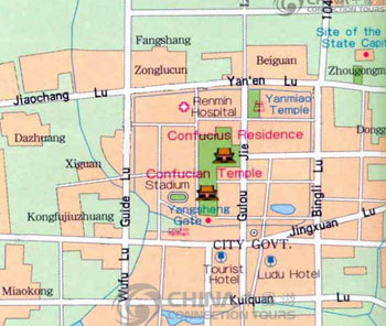 Qufu City Map