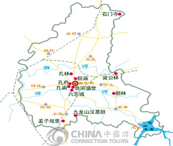 Qufu Tourist Map