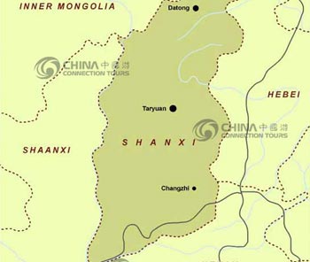 Shanxi Location Map