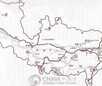 Shigatze Tourist Map