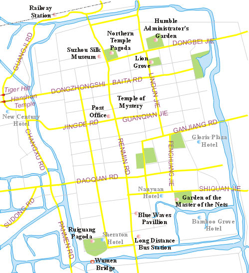 Suzhou City Map