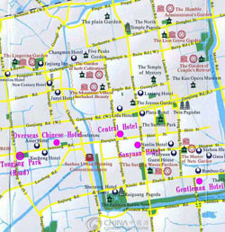 Suzhou Tourist Map