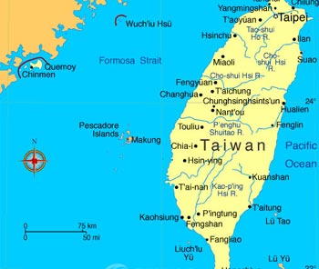 Taiwan Tourist Map