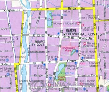 Taiyuan City Map
