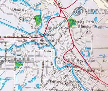 Tianjin City Map