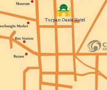 Turpan City Map