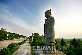 Statues on the Sacred Way in Qianling Tomb, Xian Attractions, Xian Travel Guide