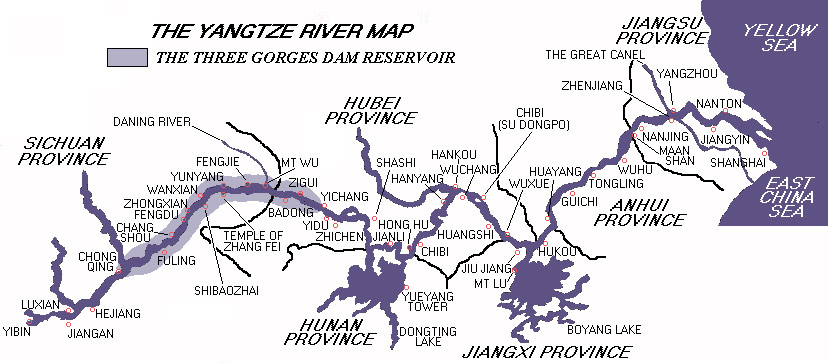 Map Yangtze River