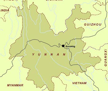 Yunnan Provincial Map