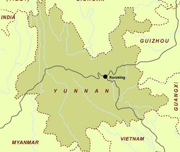 Yunnan Provincial Map