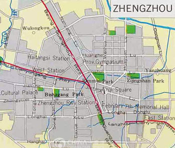 Zhengzhou City Map